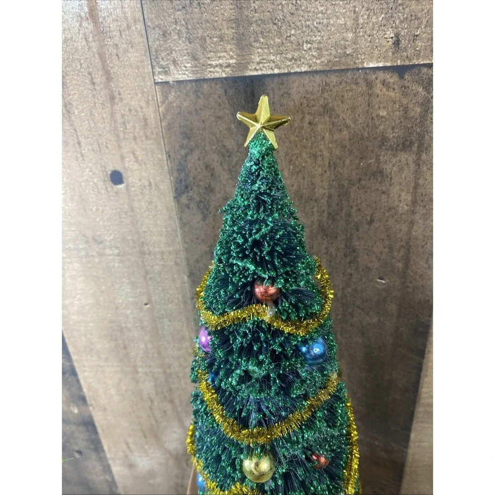 Vintage Lemax Christmas Village Tree Lot of 3‎ Flashing Trees Willow Tested Read